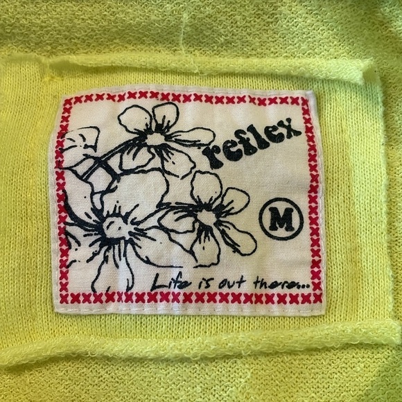 Reflex Neon Yellow California Flag Long Sleeve Hoodie Medium - Picture 5 of 10